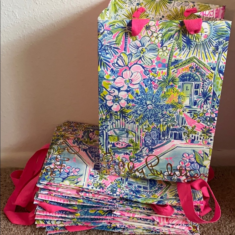Lilly Pulitzer Shopping Bags.